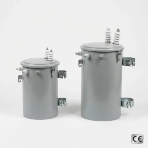 Single-Phase Oil-Immersed Pole-Mounted Transformer 10kVA 10kV/0.22kV Round Tank for Rural Electrification