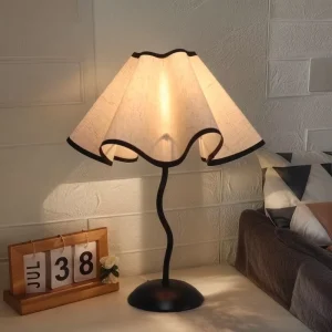 Skirt Petal Night Light Modern Simple Table Lamp Bedroom Bedside Study LED Atmosphere Light Eye Protection Lamp
