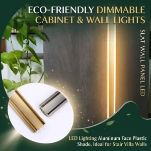Slat Wall Panel LED Lighting Aluminum Face Plastic Shade Eco Friendly Dimmable Cabinet Lights for Stair Villa Walls YB3003 24