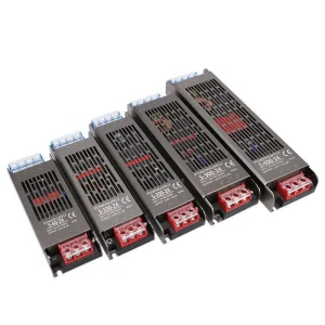 Slim 12V/24V LED Driver 60W-400W AC-DC Switching Power Supply for Strip Light Energy-Efficient Tin Box Single Output
