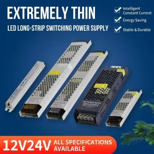 Slim 24V 2.5A 60W LED Strip Power Supply 24V 60W 100W 200W 300W 400W LED Driver Ultra-Thin Light Box Power Supply