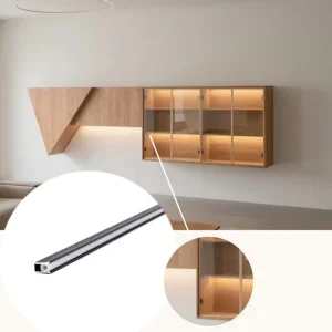 Slim Aluminium 12V LED Light Profile Hidden Cabinet Lighting Solution for Modern Wardrobe Manufacturer YB1018 22