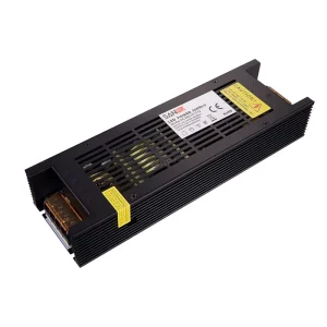 Slim Black 250W Indoor LED Lighting Power Supply 220V AC/DC 12V 20A LED Driver Modules for Signage and Strip Lights