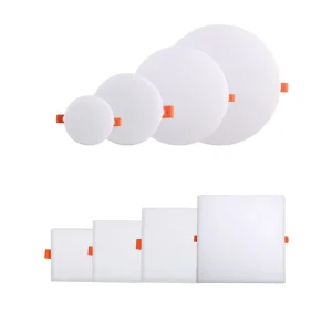 Slim Frameless Adjustable Round or Square LED Panel Downlight 12W 24W 36W