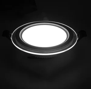 Slim Glass Recessed 6W 12W 18W 24W LED Panel Downlight