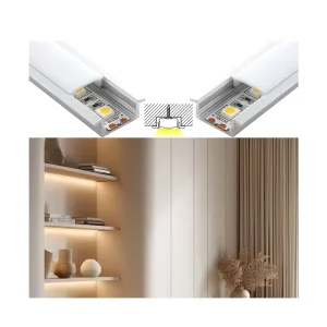 Slim Recessed LED Aluminum Profile Hidden LED Channel for Cabinet Furniture Decor