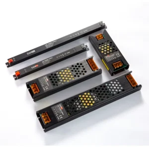 Slim Strip LED Driver Power Supply 250W 20A 12V 24V DC 110V Input Output Options 36W 60W 150W 400W for LED Lighting