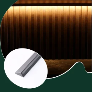 Slim Surface-Mounted Linear LED Light for Closet and Cabinet Aluminum Plastic Construction YB1021-23