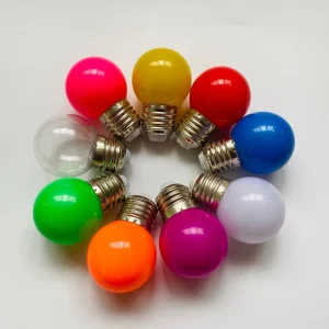 Small Color Bubble G45 Ball E27 Reflector Marquee Lamp Body LED Light Bulb Christmas Decoration AC Power Supply PC Material
