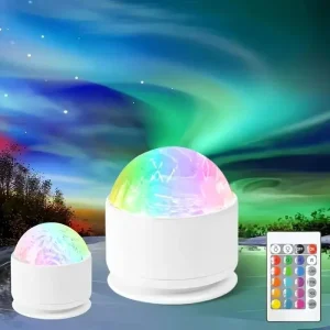 Small LED Aurora Galaxy Night Light Projector for Bedroom