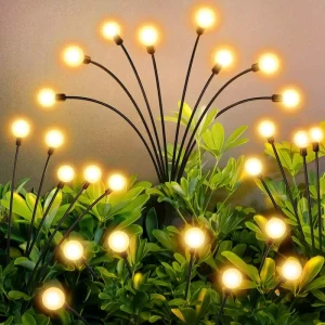 Small LED Solar Garden Lights Waterproof and Floodproof Outdoor Lamp Flowers Design for Gardens IP65 Rating
