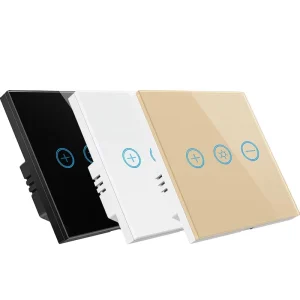 Smart 1 2 3 Gang Glass Panel Wall Light Dimmer Switch WiFi Touch Switch App Remote Control