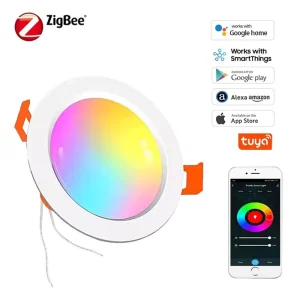 Smart 12W LED Recessed Panel Ceiling Spot Light, RGB White, CCT3, Dimmable, App Control