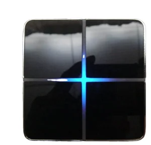 Smart 4 Gang Wall Light Switch for Hotel 12V to 24V Aluminum Panel KNX Home Automation