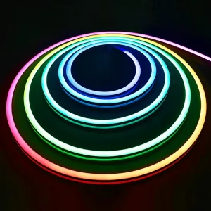 Smart APP Control RGBIC LED Neon Light Strip 6x12mm 12V IP67 Waterproof Flexible Music Sync Full Kit
