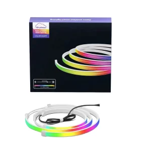 Smart APP-Controlled RGBIC LED Neon Light Strip, 5V USB, IP65 Waterproof Kit for Gaming Room and Neon Sign