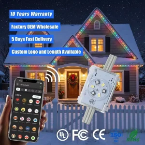 Smart App Controller 48V Jellyfish Pixel Point Lights 20MM IP68 Waterproof Outdoor Track Light for Holiday Christmas Decoration
