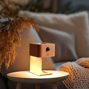 Smart Aroma Wax Warmer LED Night Light PIR Motion Sensor Dry-Burn Protection Battery Powered for Home Bedroom Hallway Bedside