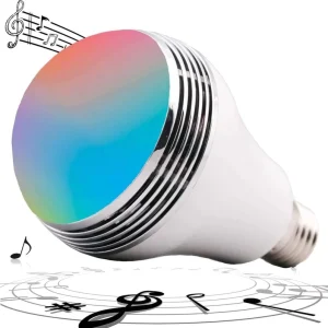 Smart Bulb with Speaker 3W LED RGB Music Light Bulb Cellphone App Control