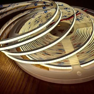 Smart COB LED Strip Light Three-Color Dimming Stepless Brightness Control 480 LEDs ABS 24V