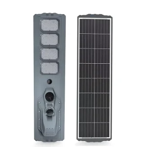 Smart Camera Streetlight with Lithium Battery Die-Cast Aluminum IP65 100W 200W 300W 400W LED Solar Street Light