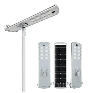 Smart City Integrated All-in-One LED Solar Street Light with Auto-Cleaning, 40W 50W 70W 90W 100W