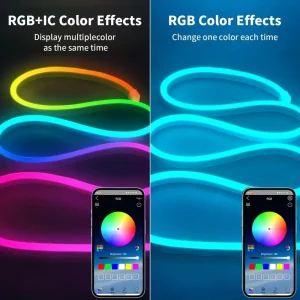 Smart DC5V RGB Flexible LED Strip Light IP65 Waterproof Music Sync and App Controlled