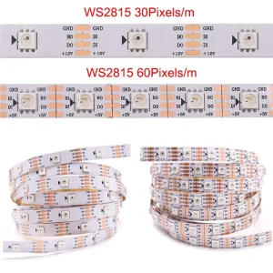 Smart Digital Rgb Strip Light Addressable Pixel Flexible Strip Light
