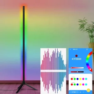 Smart Floor Light LED Stand Tripod Corner Floor Lamp RGB Modern Nordic 140cm 80 White Light Nordic Lighting Aluminium Alloy 5(V)