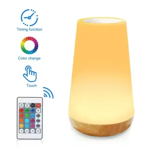 Smart Home ABS LED Table Lamp with USB & Touch Control White Noise Sound Machine Night Light for Bedroom & Nursery