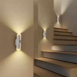 Smart Home Appliances LED Night Light with Motion Sensor Wall Lamp RechargeableRGB Gradient Ambient Night Lights Magnetic
