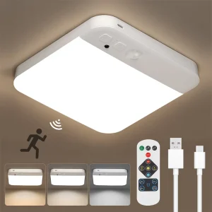 Smart Home Light Rechargeable USB Battery Powered Motion Sensor Led Night Lights Motion Sensor Wall Lamp