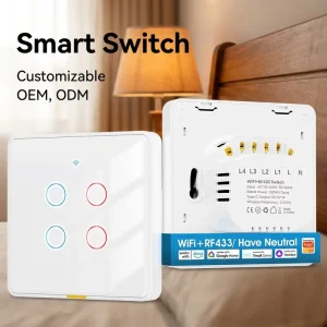 Smart Home Switch RF433 Remote Control Wireless Timer Schedule Countdown Cycle Random Inching Timing Relay Switch