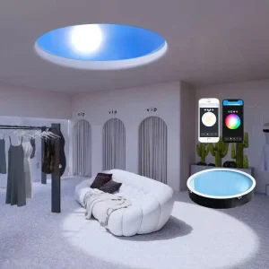 Smart Home WiFi Tuya Control Modern LED Artificial Skylight with Natural Daylight Dimming IP54 Rated 2 Year Warranty