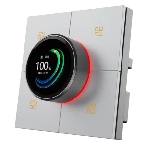 Smart Knob Dimmer Wall Switch 10A Max 250V with App, Remote, Voice Control, and Scene Linkage