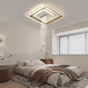 Smart LED AC Ceiling Light with Remote Control, Adjustable Color Temperature
