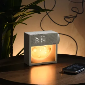 Smart LED Bedside Lamp with White Noise Machine, Dimmable Sunrise Alarm Clock, and Night Light