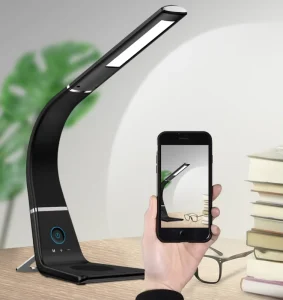 Smart LED Bedside Table Lamp with Touch Control and Wireless Charging