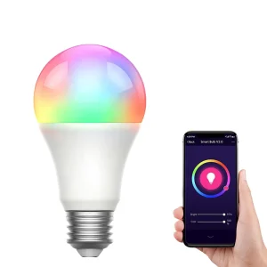Smart LED Bulb 9W/15W E26/B22 RGBCW Dimmable AC Wi-Fi Lamp