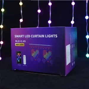 Smart LED Copper Curtain Light IP65 400 LEDs Outdoor Holiday Decoration for 2.4G Connected Point Lights