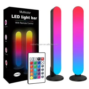 Smart LED Light Bars with 24 Key IR Remote Control Desk Ambient Lighting for Entertainment PC TV Party Gaming Room Decoration