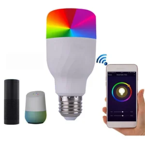 Smart LED Light Bulb E27 Base AC Powered WiFi Voice Control 16 Million Colors RGB Home Lighting