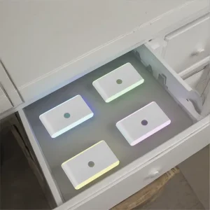 Smart LED Night Light with RGB Motion Sensor USB Rechargeable Wireless Wall Drawer Lamp Eye Protection for Bedroom Hallway