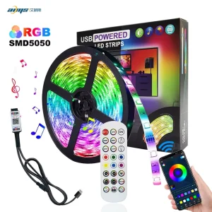 Smart LED TV Backlight 5V USB Flexible SMD5050 LED Strip Light 3m/4m/5m 30 LEDs/m App and Remote Control Music Sync
