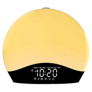 Smart LED Table Light Smart Wake up Lights Lamps Alarm Clock Night Lights Sunrise Lamps Simulation Nature Sound Clock Room Decor