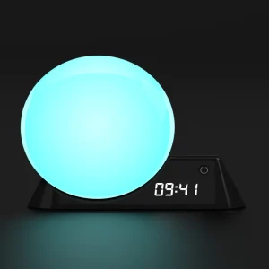 Smart Led Lamp Sunrise Alarm Clock Nature Sound Mood Light Wake up Light With Alarm Digital Alarm Clock Sound