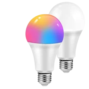 Smart Life RGB Dimmable LED Bulb Tuya App Voice Control for Home Hotel WiFi Compatible A19 850LM Bar Design