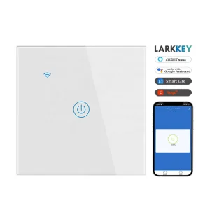 Smart Life WiFi Light Switch 1 Gang 10A 240V EU UK Tempered Glass Touch Panel Wall Switch with Voice Control