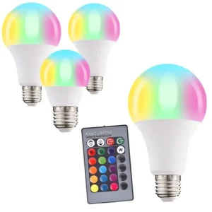 Smart Light Bulb with Remote Controller 9W Color-Changing Bluetooth WiFi Music Sync RGBCW