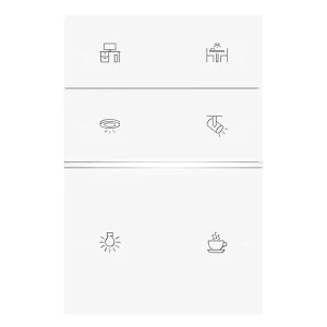 Smart Light Switch, Voice and APP Remote Control, Waterproof Touch Panel, Plastic, US Standard, Zigbee, 100-250V